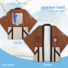 Attack on Titan anime haori kimono cloth