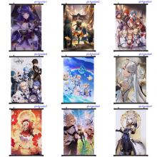 Genshin Impact game wall scroll wallscrolls