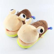 Snail plush shoes slippers a pair 28CM