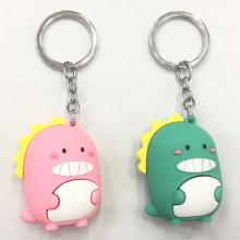 Dinosaur anime figure doll key chain