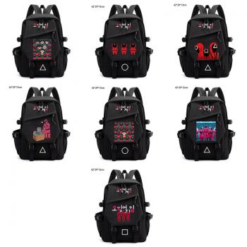 Squid game nylon backpack bag