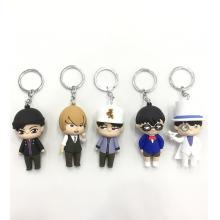 Detective conan anime figure doll key chains