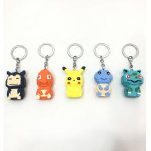 Pokemon anime figure doll key chains