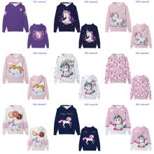 Unicorn anime hoodies sweatshirts cloth