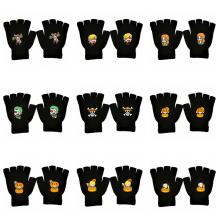 One Piece anime fingerless gloves a pair