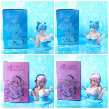 Rem/Super Sonico anime chest shaking figure