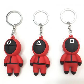 Squid game figure doll key chain