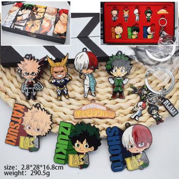 My Hero Academia anime key chains a set