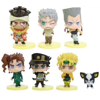 JoJo's Bizarre Adventure anime figures set(7pcs a set)(OPP bag)