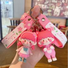 Sakura girl anime figure doll key chains