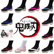 Demon Slayer anime cosplay slippers shoes+socks