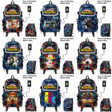 My Hero Academia anime canvas camouflage backpack ...