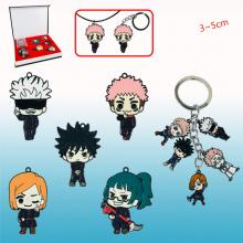 Jujutsu Kaisen anime key chains set(6pcs a set)