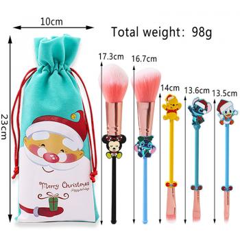 Stitch anime makeup brush(5pcs a set)