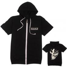 Bleach cotton short sleeve hoodie