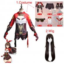 Genshin Impact Amber game cosplay dress cloth cost...