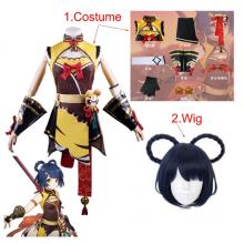 Genshin Impact Liyue Xiang Ling game cosplay dress cloth costume