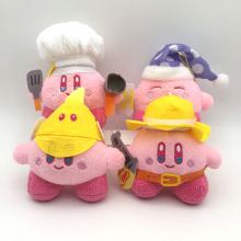 5inches Kirby anime plush dolls set(4pcs a set)