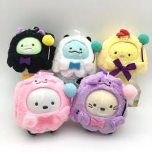 2.4inches Sumikko Gurashi anime plush dolls set(5pcs a set)