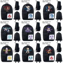 Genshin Impact game nylon backpack bag