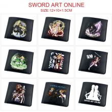 Sword Art Online anime black wallet