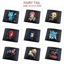 Fairy Tail anime black wallet