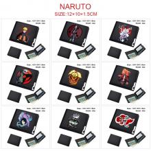 Naruto anime black wallet