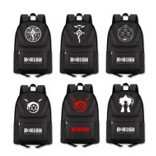 Fullmetal Alchemist anime backpack bag