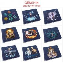 Genshin Impact game denim wallet