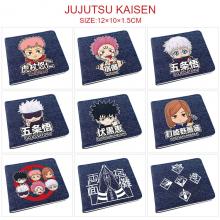 Jujutsu Kaisen anime denim wallet