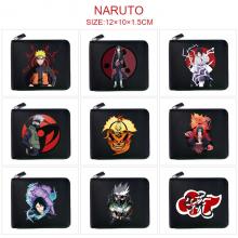 Naruto anime zipper wallet purse