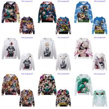 My Hero Academia anime hoodies sweatshirts cloth