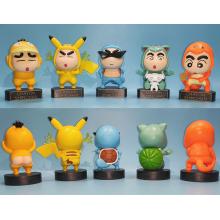 Crayon Shin-chan cos Pikachu anime figures set(5pc...