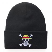 One Piece anime straw hat knitted hat