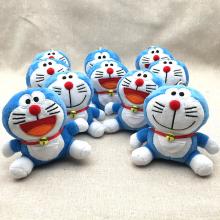 4inches Doraemon anime plush dolls set(10pcs a set)