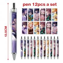 Demon Slayer anime ballpoint pen ball pens(12pcs a...