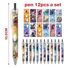 Naruto anime ballpoint pen ball pens(12pcs a set)