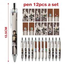 Attack on Titan anime ballpoint pen ball pens(12pc...