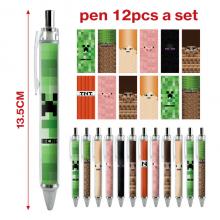 Minecraft game ballpoint pen ball pens(12pcs a set)