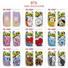 BTS BT21 star long zipper wallet purse