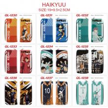 Haikyuu anime long zipper wallet purse