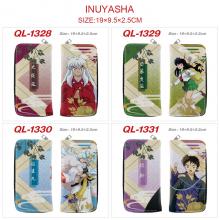 Inuyasha anime long zipper wallet purse