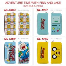 Adventure Time anime long zipper wallet purse