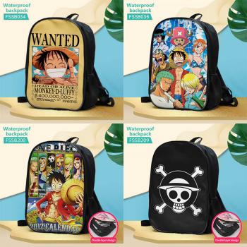 One Piece anime waterproof backpack bag