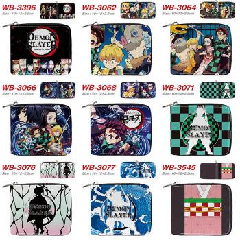 Demon Slayer anime zipper wallet purse