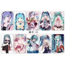 Hatsune Miku anime card stickers set(5set)