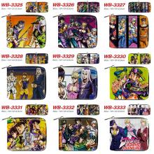 JoJo's Bizarre Adventure anime zipper wallet purse