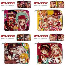 Toilet-Bound Hanako-kun anime zipper wallet purse