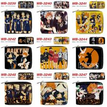 Haikyuu anime zipper wallet purse