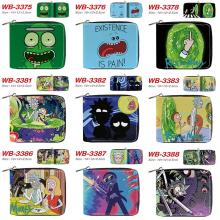 Rick and Morty anime zipper wallet purse